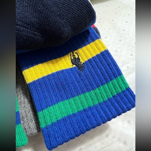 NEW POLO RALPH LAUREN MENS 6 PAIRS x 2 PERFORMANCE CREW SOCKS MULTICOLOR - Picture 7 of 9